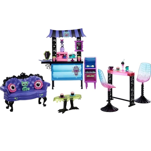 Viral NIB Monster High The Coffin Bean FULL PLAYSET! - Picture 6 of 6